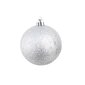 vidaXL Ziemassvētku bumbas, 100 gab., 6 cm, sudraba cena un informācija | Eglīšu rotājumi | 220.lv