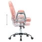 vidaXL biroja krēsls, rozā mākslīgā āda цена и информация | Biroja krēsli | 220.lv