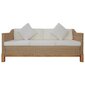 vidaXL trīsvietīgs dīvāns ar matračiem, dabīga rotangpalma цена и информация | Dīvāni | 220.lv