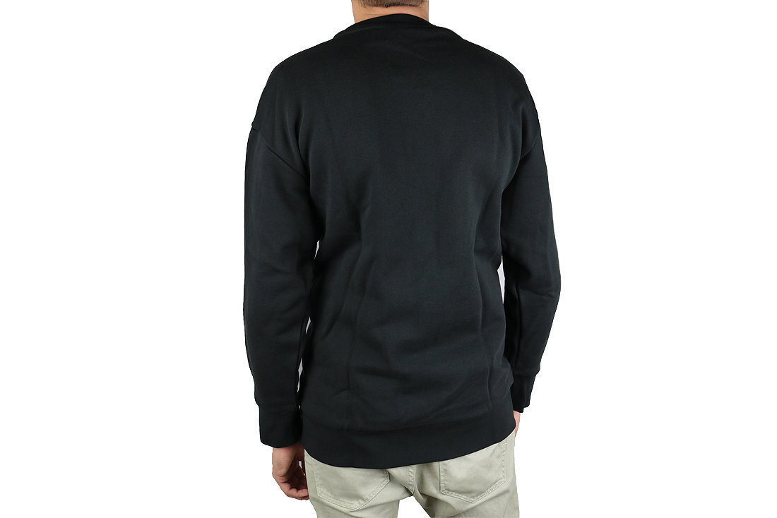 Džemperis vīriešiem Adidas Trefoil Over Crew CW1236, melns cena un informācija | Vīriešu jakas | 220.lv