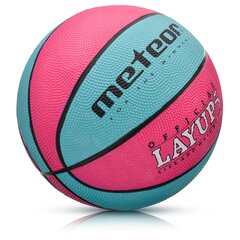 Basketbola bumba Meteor Layup #5 Rozā/ zila cena un informācija | Meteor Sports, tūrisms un atpūta | 220.lv