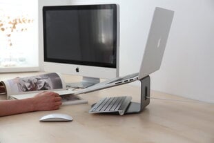 Стол для ноутбуков Bros&Company Pout Eyes 4, темно-серый цена и информация | Компьютерные, письменные столы | 220.lv