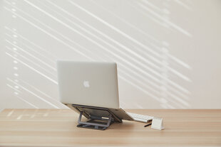 Стол для ноутбука Bros&Company Pout Eyes 3 Angle, серый цена и информация | Компьютерные, письменные столы | 220.lv