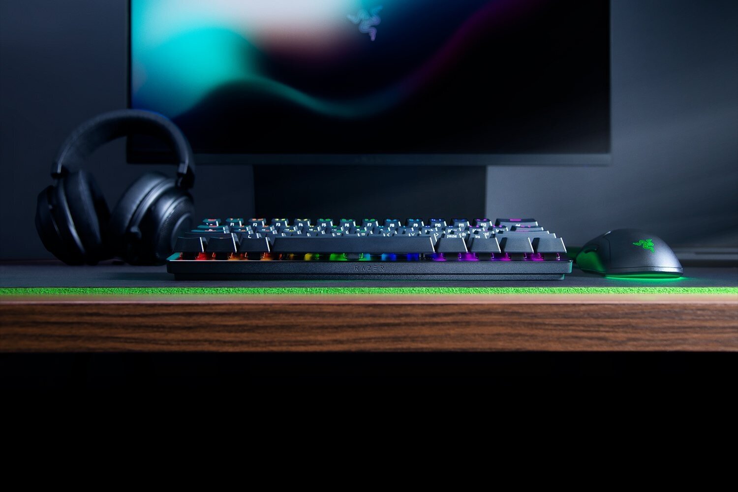Razer Huntsman Mini RGB US Clicky Purple cena un informācija | Klaviatūras | 220.lv
