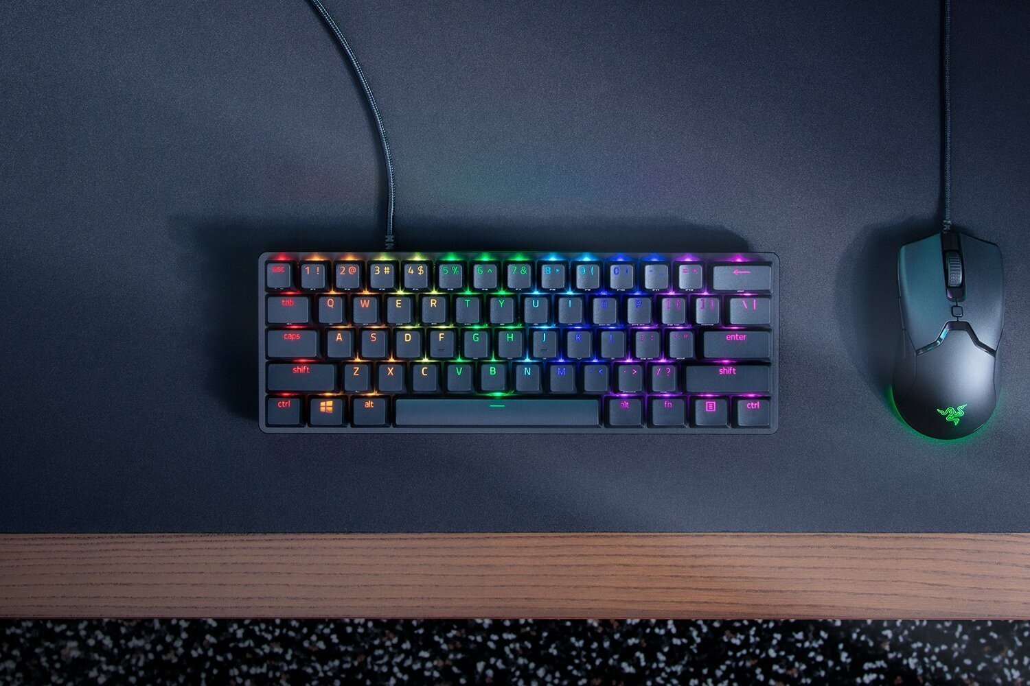 Razer Huntsman Mini RGB US Clicky Purple cena un informācija | Klaviatūras | 220.lv