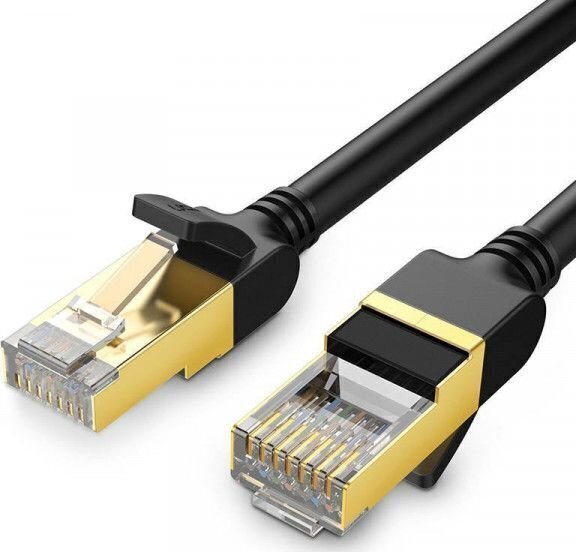 Tīkla kabelis Ugreen NW107 RJ45 Cat.7, STP, 10 m, melns cena un informācija | Kabeļi un vadi | 220.lv