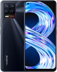 Realme 8, 6GB/128GB, Dual SIM, Punk Black цена и информация | Мобильные телефоны | 220.lv