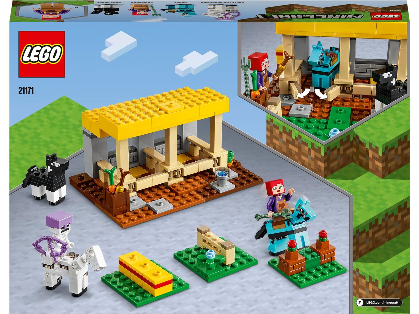 21171 LEGO® Minecraft™ Конюшня цена | 220.lv