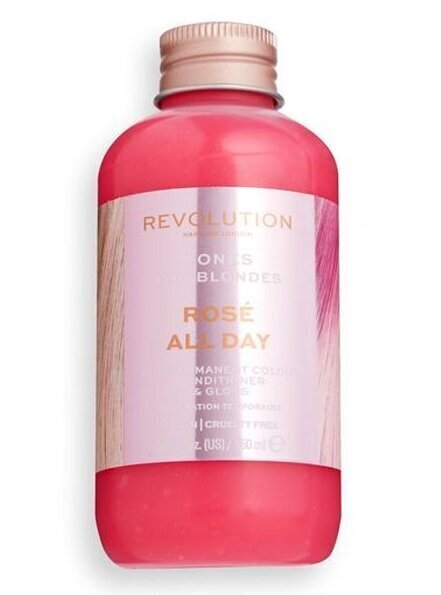 Daļēji noturīga matu krāsa gaišiem matiem Revolution Haircare London Tones for Blondes, 150 ml, Rose All Day cena un informācija | Matu krāsas | 220.lv