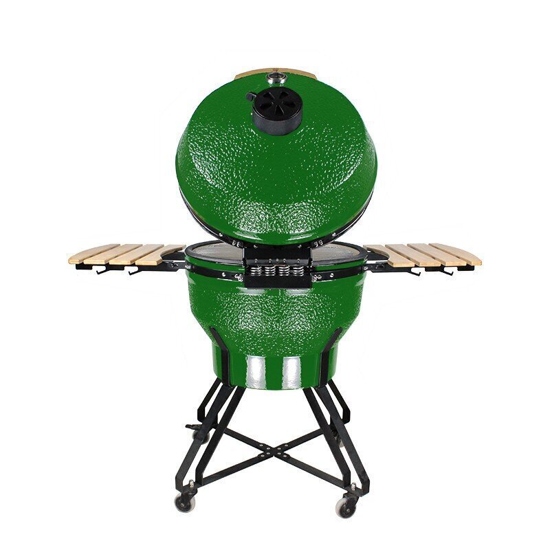 Kamado grils ar piederumiem Zyle XX Large, ZY26KSGRSET, 66 cm, zaļš cena un informācija | Grili | 220.lv