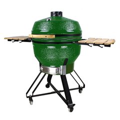 Kamado гриль с аксессуарами Zyle XX Large, ZY26KSGRSET, 66 см, зеленый цена и информация | Грили | 220.lv