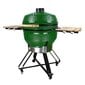 Kamado grils ar piederumiem Zyle XX Large, ZY26KSGRSET, 66 cm, zaļš cena un informācija | Grili | 220.lv