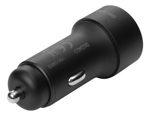 DELTACO USBC (CAR122), 1x USB-C, 1x USB-A, 1.5 A цена и информация | Зарядные устройства для телефонов | 220.lv