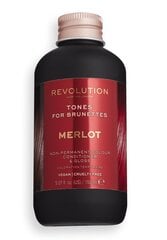 Daļēji noturīga matu krāsa brunetēm Revolution Haircare London Tones For Brunettes, 150 ml, Merlot cena un informācija | Matu krāsas | 220.lv