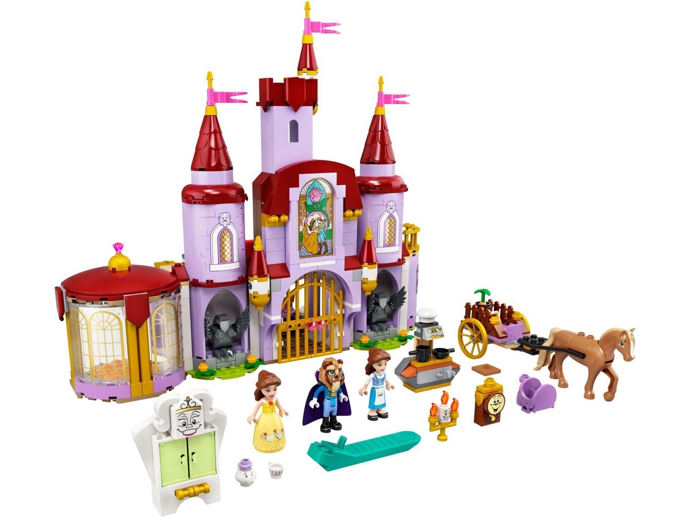 43196 LEGO® | Disney Princess Skaistules un Briesmoņa pils cena un informācija | Konstruktori | 220.lv