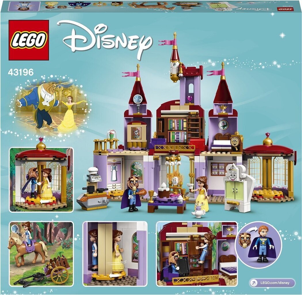 43196 LEGO® | Disney Princess Skaistules un Briesmoņa pils цена и информация | Konstruktori | 220.lv