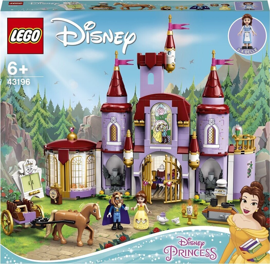 43196 LEGO® | Disney Princess Skaistules un Briesmoņa pils cena un informācija | Konstruktori | 220.lv