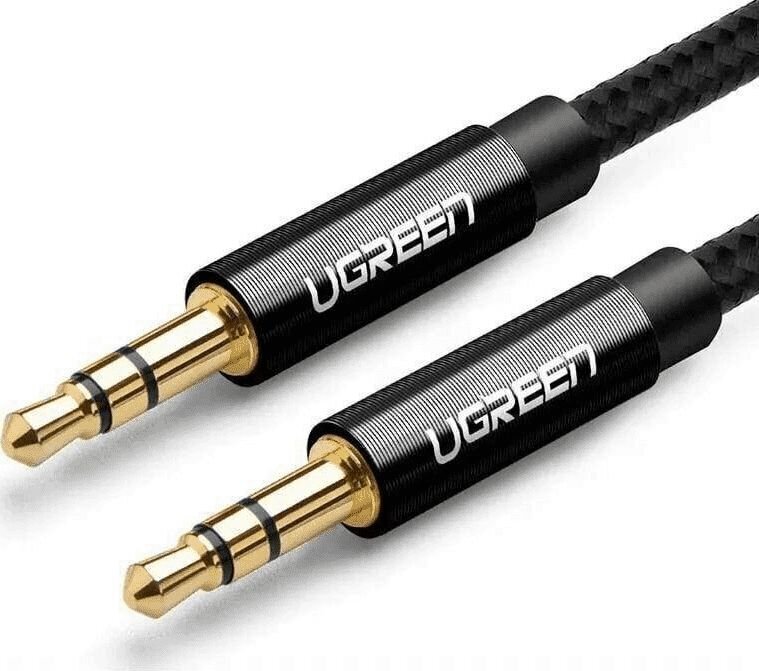 Ugreen UGR648BLK, mini Jack 3.5 mm, 1 m cena un informācija | Kabeļi un vadi | 220.lv