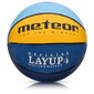 Basketbola bumba Meteor LAYUP #4 Zila/ dzeltena/ zaļa цена и информация | Basketbola bumbas | 220.lv