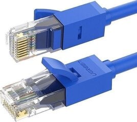 Сетевой кабель Ugreen NW102 RJ45, Cat.6, UTP, круглый, 1 м, синий цена и информация | Кабели и провода | 220.lv