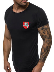 Мужская футболка Herbas JS/712005-43437-XXL, черная цена и информация | Мужские футболки | 220.lv