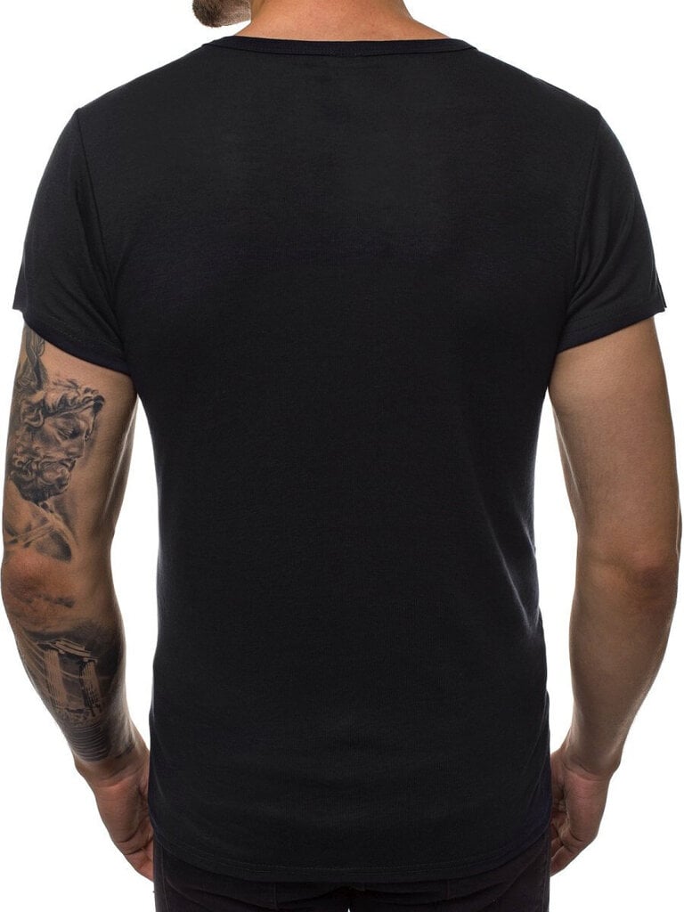 Melns vīriešu krekls "Lika" JS/712005-43417-XXL цена и информация | Vīriešu T-krekli | 220.lv