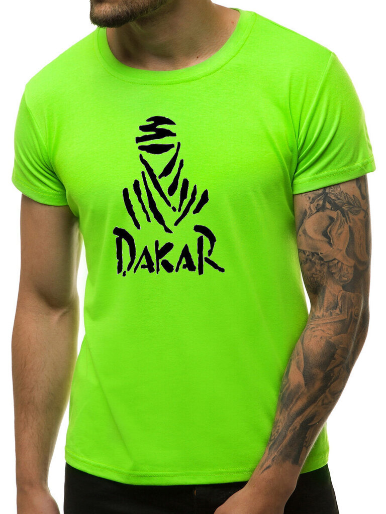 Zaļš neona vīriešu krekls "Lika" JS/712005-43422-XXL cena un informācija | Vīriešu T-krekli | 220.lv