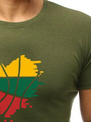 Zaļš vīriešu krekls "Lika" JS/712005-43495-XXL cena un informācija | Vīriešu T-krekli | 220.lv