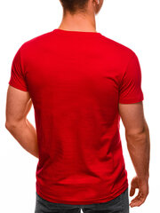 Sarkans vīriešu krekls "Lika" JS/712005-43547-XXL cena un informācija | Vīriešu T-krekli | 220.lv