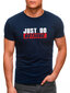 Tumši zils vīriešu krekls "Lika" JS/712005-43543-XXL cena un informācija | Vīriešu T-krekli | 220.lv