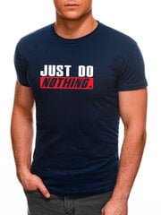 Мужская футболка Just do nothing JS/712005-43543, синяя цена и информация | Мужские футболки | 220.lv