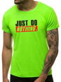 Zaļš neona vīriešu krekls 