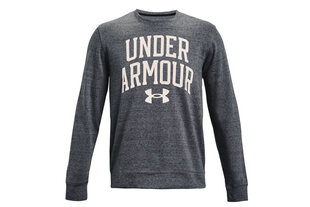 Džemperis vīriešiem Under Armour Rival Terry Crew 1361561-012, pelēks цена и информация | Мужские толстовки | 220.lv