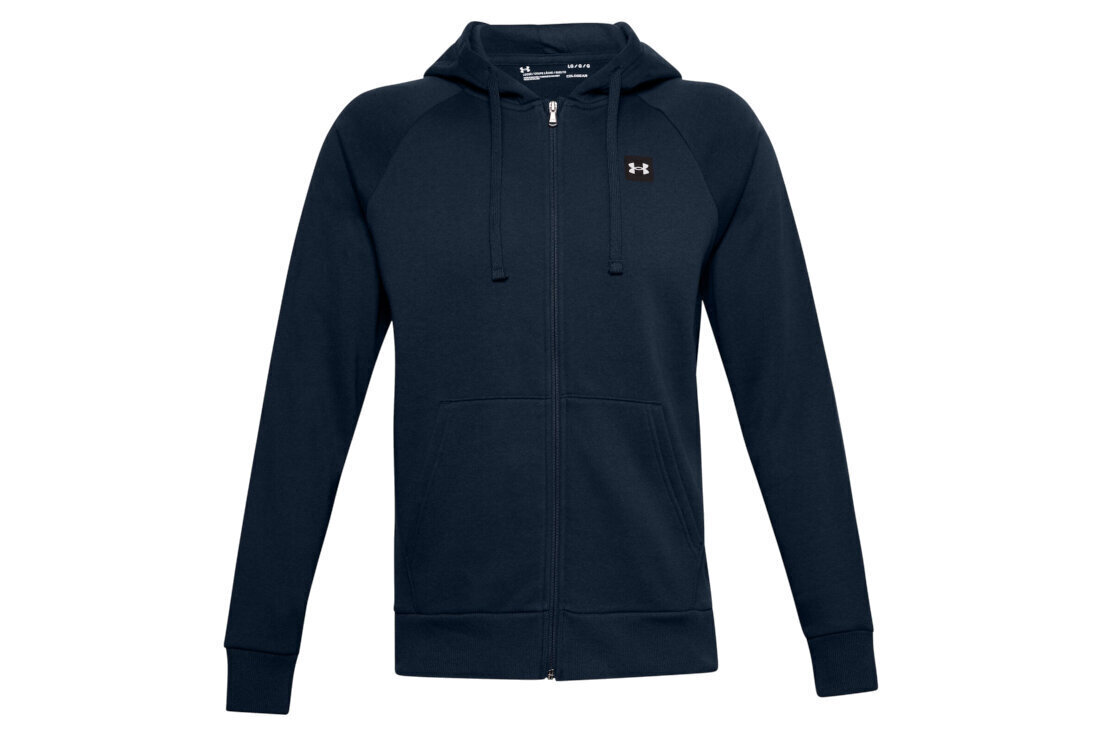 Džemperis vīriešiem Under Armour Rival Fleece FZ 1357111-408, zils cena un informācija | Vīriešu jakas | 220.lv