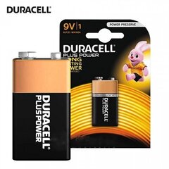 Baterija Duracell, 9V цена и информация | Батарейки | 220.lv