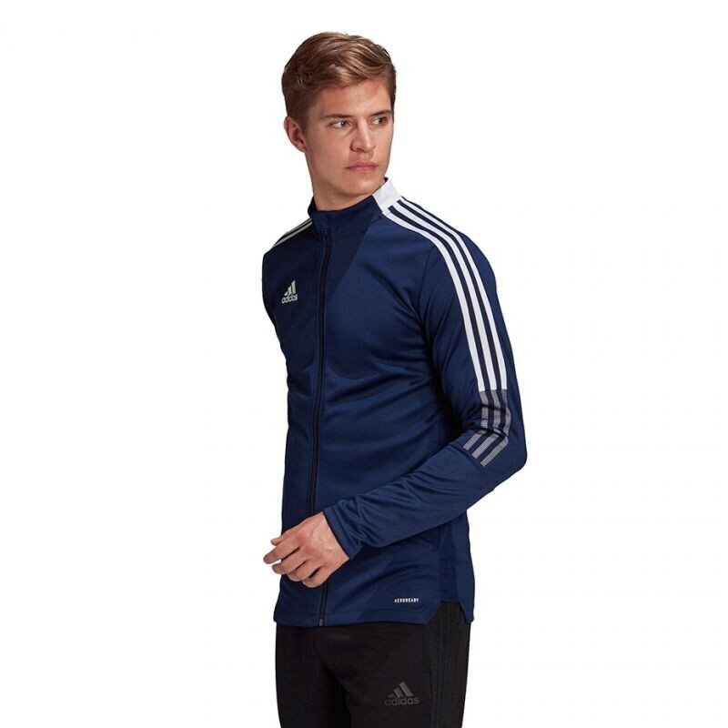 Džemperis vīriešiem Adidas Tiro 21 Track M GH4474, zils цена и информация | Vīriešu jakas | 220.lv