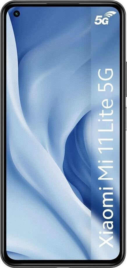 Xiaomi Mi 11 Lite 5G, 8/128GB, Truffle Black cena un informācija | Mobilie telefoni | 220.lv