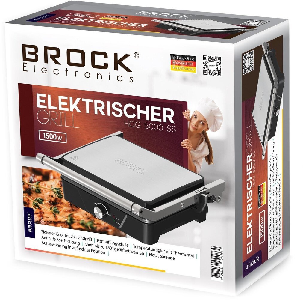 Brock HCG 5000 SS cena un informācija | Sviestmaižu tosteri | 220.lv