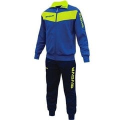 Спортивный костюм мужской Givova Tuta Visa Fluo TR018F 0219, синий цена и информация | Мужская спортивная одежда | 220.lv