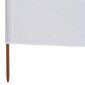 vidaXL 6 paneļu vēja aizsargsiets, smilšu balts, 800x160 cm, audums cena un informācija | Saulessargi, markīzes un statīvi | 220.lv
