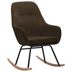 vidaXL šūpuļkrēsls, brūns audums цена и информация | Кресла в гостиную | 220.lv