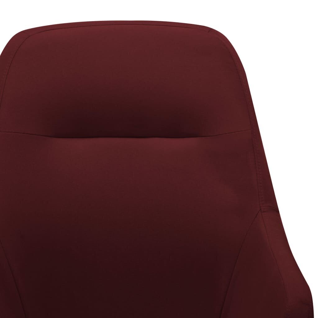 vidaXL šūpuļkrēsls, vīnsarkans audums cena un informācija | Atpūtas krēsli | 220.lv
