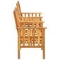 vidaXL dārza krēsli ar tējas galdiņu, 159x61x92 cm, akācijas masīvkoks цена и информация | Dārza mēbeļu komplekti | 220.lv