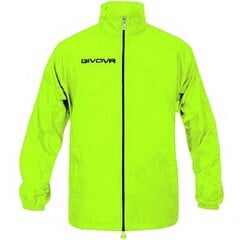Спортивная куртка мужская Givova Rain Basico Fluo RJ001 0019, желтая цена и информация | Мужская спортивная одежда | 220.lv
