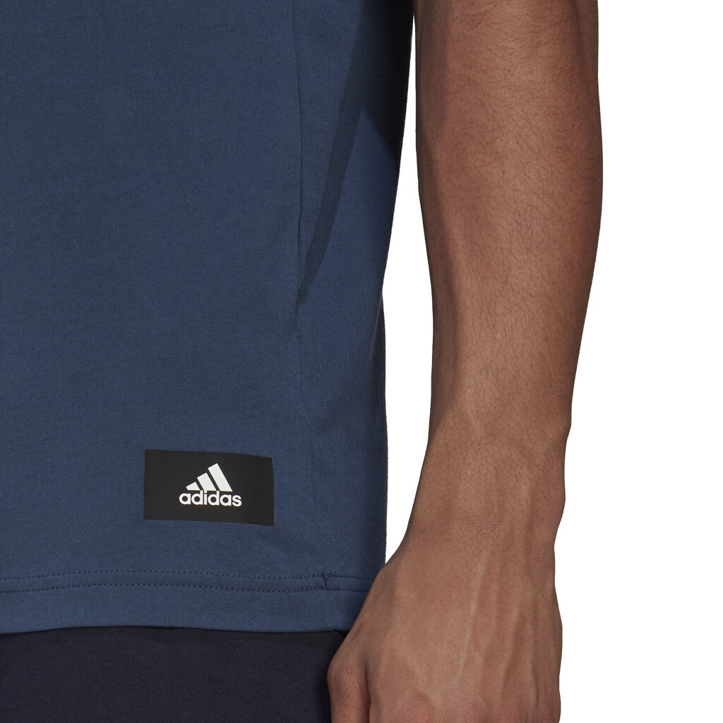 Adidas T-Krekli M Fi Tee Ss A Blue GP9509/2XL цена и информация | Vīriešu T-krekli | 220.lv