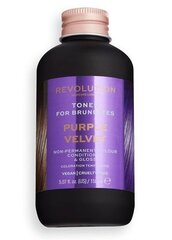 Daļēji noturīga matu krāsa brunetēm Revolution Haircare London Tones For Brunettes, 150 ml, Purple Velvet cena un informācija | Matu krāsas | 220.lv