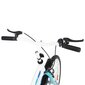 vidaXL bērnu velosipēds, 24 collas, zils ar baltu cena un informācija | Velosipēdi | 220.lv