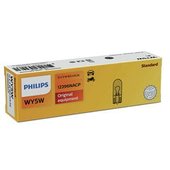 PHILIPS auto spuldze 12V WY5W Amber 1.gab. цена и информация | Автомобильные лампочки | 220.lv