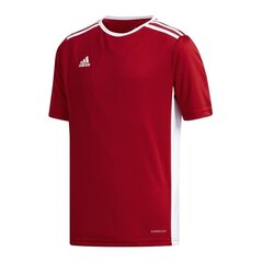 T-krekls zēniem Adidas Entrada 18 Jr CF1050, sarkans цена и информация | Рубашки для мальчиков | 220.lv