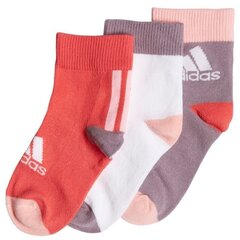 Спортивные носки для девочек Adidas LK Ankle S 3PP FN0995 53182 цена и информация | Носки, колготки для девочек | 220.lv